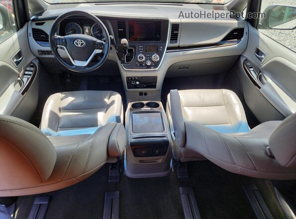 5TDDZ3DC2HS150827 2017 TOYOTA SIENNA White Առջևի վահանակի տեսք