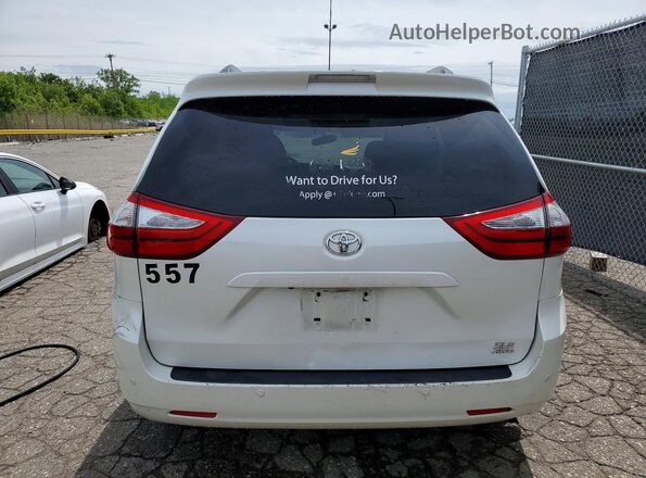 5TDDZ3DC2HS161164 2017 TOYOTA SIENNA White Вид ззаду