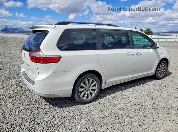 5TDDZ3DC2HS183102 2017 TOYOTA SIENNA White უკანა მარჯვენა