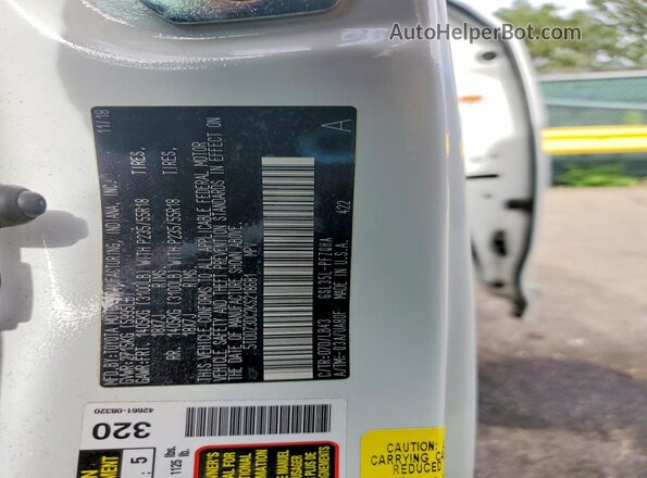 5TDDZ3DC2KS218681 2019 TOYOTA SIENNA White Vista de la etiqueta del VIN
