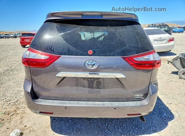 5TDDZ3DC3HS186929 2017 TOYOTA SIENNA Charcoal Rear view