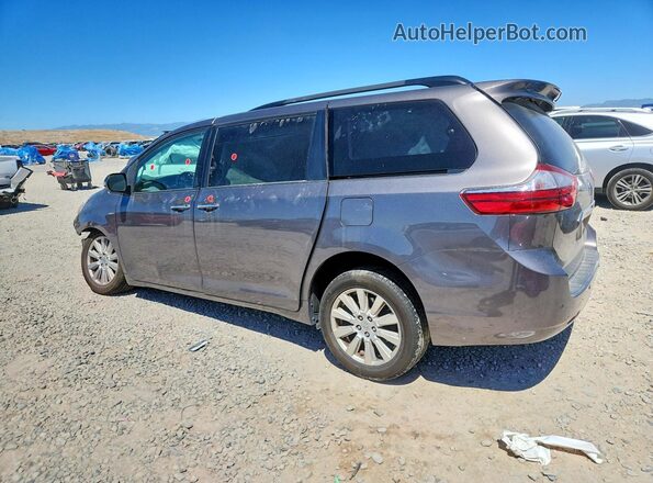 5TDDZ3DC3HS186929 2017 TOYOTA SIENNA Charcoal Rear left