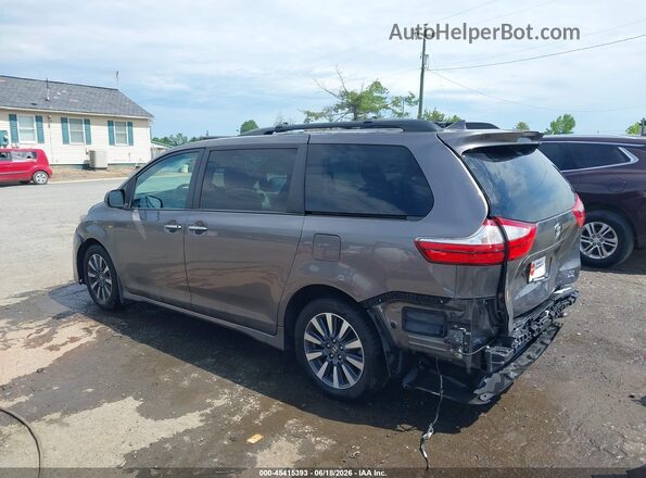 5TDDZ3DC3JS192056 2018 TOYOTA SIENNA Gray Tył lewy