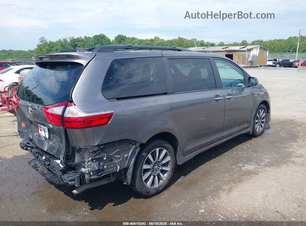 5TDDZ3DC3JS192056 2018 TOYOTA SIENNA Gray Tył prawy
