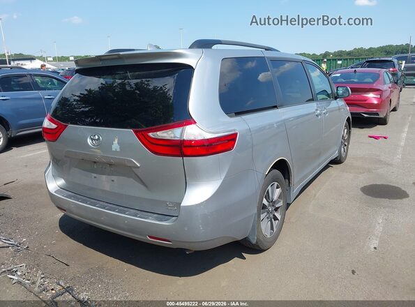 5TDDZ3DC3JS207476 2018 TOYOTA SIENNA Silver უკანა მარჯვენა