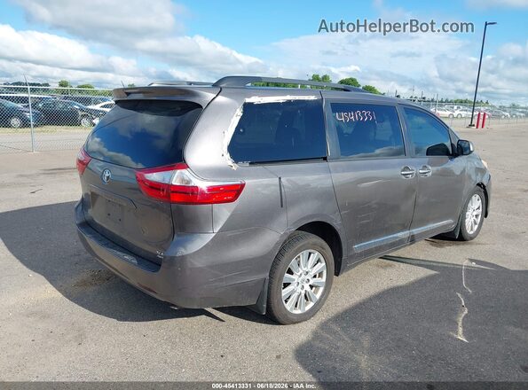 5TDDZ3DC4HS153129 2017 TOYOTA SIENNA Gray Trasero derecho
