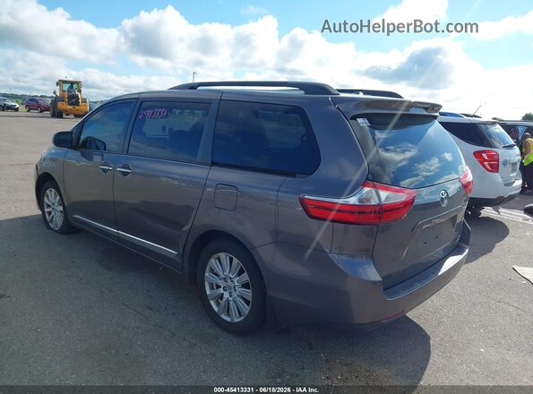 5TDDZ3DC4HS153129 2017 TOYOTA SIENNA Gray Trasero izquierdo