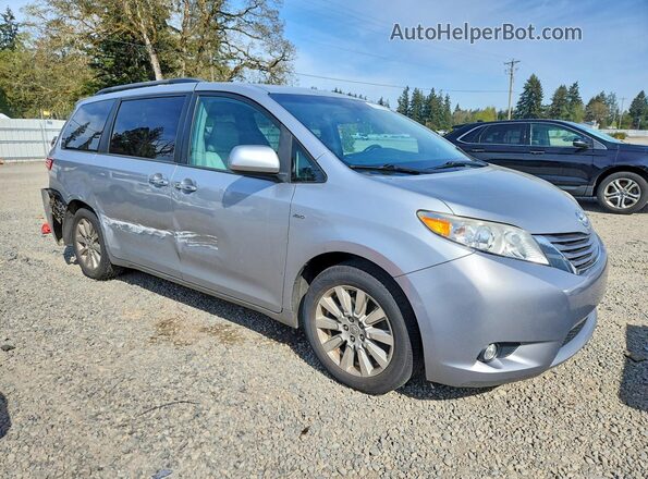5TDDZ3DC6HS181336 2017 TOYOTA SIENNA Silver წინა მარჯვენა