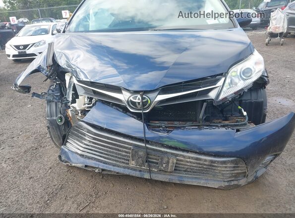 5TDDZ3DC6JS208203 2018 TOYOTA SIENNA Blue Դիմացի տեսք