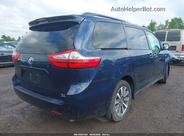 5TDDZ3DC6JS208203 2018 TOYOTA SIENNA Blue Հետևի աջ