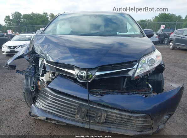 5TDDZ3DC6JS208203 2018 TOYOTA SIENNA Blue Սարքավորումների վահանակի տեսք