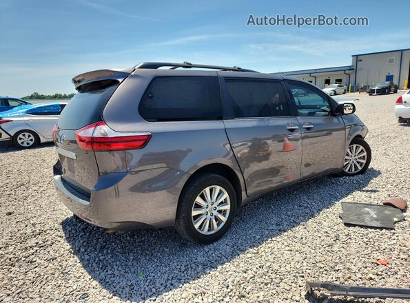 5TDDZ3DC7HS165369 2017 TOYOTA SIENNA Gray უკანა მარჯვენა