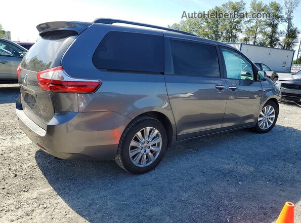 5TDDZ3DC7HS168269 2017 TOYOTA SIENNA Gray Trasero derecho