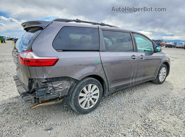 5TDDZ3DC8HS170841 2017 TOYOTA SIENNA Gray Задня права чверть