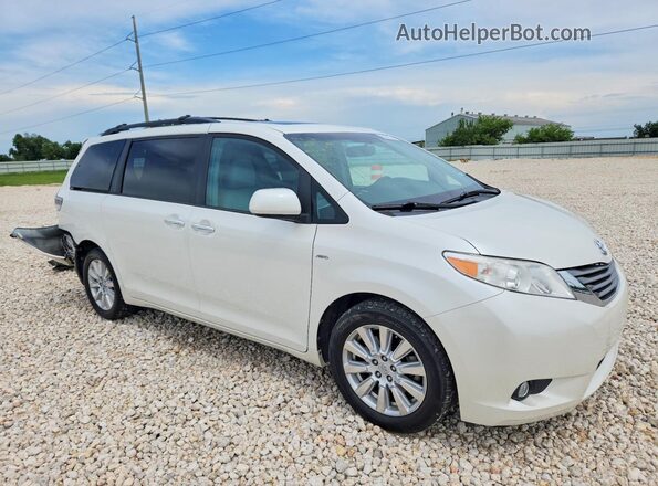 5TDDZ3DC9HS169827 2017 TOYOTA SIENNA White Delantero derecho