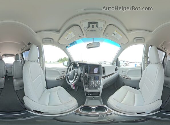 5TDDZ3DC9HS169827 2017 TOYOTA SIENNA White Vista interior de 360 grados