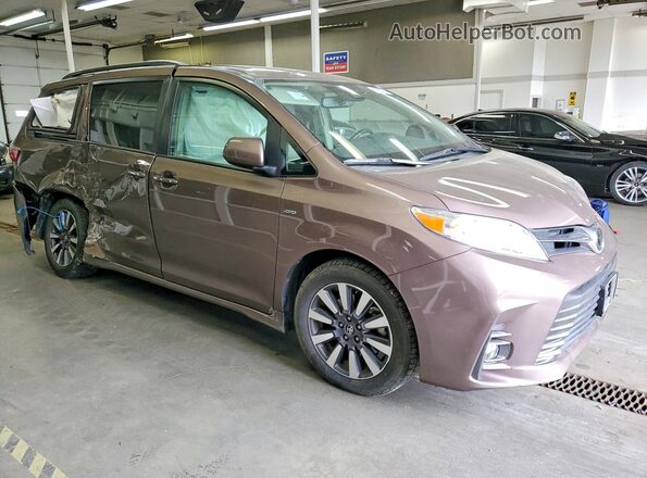 5TDDZ3DC9JS196287 2018 TOYOTA SIENNA Brown 