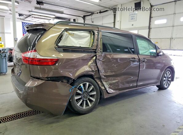 5TDDZ3DC9JS196287 2018 TOYOTA SIENNA Brown 