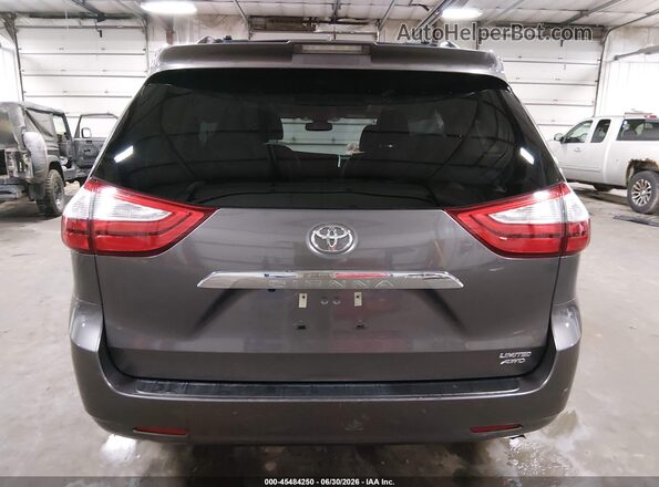 5TDDZ3DC9JS199545 2018 TOYOTA SIENNA Gray 