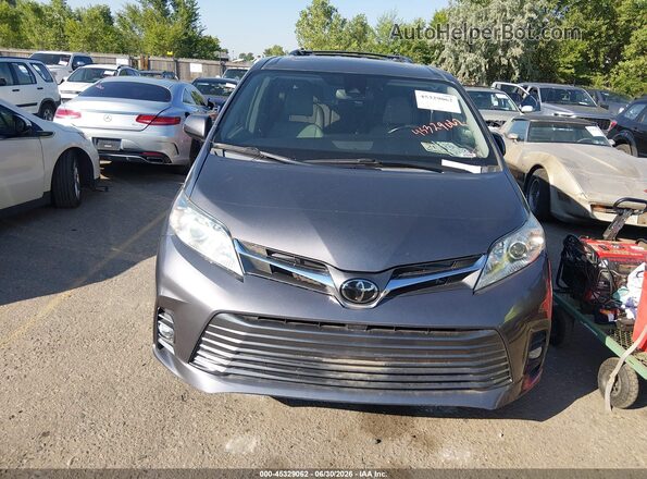 5TDDZ3DCXKS225863 2019 TOYOTA SIENNA Gray ხელსაწყოთა პანელის ხედი