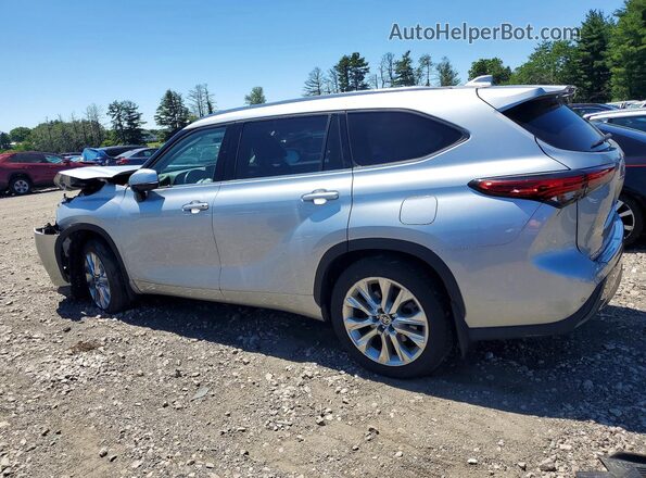 5TDDZRBH0MS534035 2021 TOYOTA HIGHLANDER Silver Tył lewy