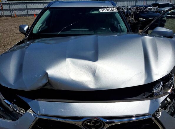 5TDDZRBH0MS534035 2021 TOYOTA HIGHLANDER Silver Widok komory silnika