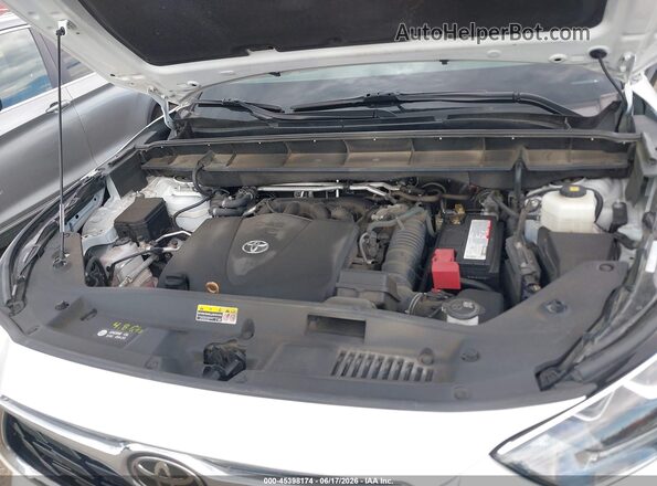 5TDDZRBH1MS527255 2021 TOYOTA HIGHLANDER White Widok z tyłu