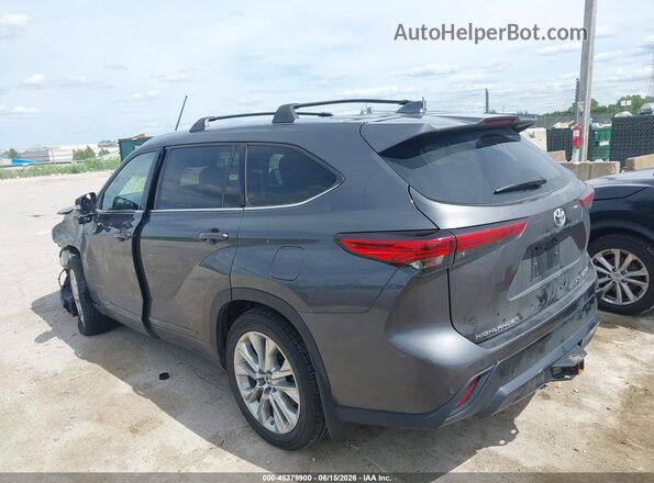 5TDDZRBH7MS530113 2021 TOYOTA HIGHLANDER Gray Rear left