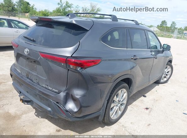 5TDDZRBH7MS530113 2021 TOYOTA HIGHLANDER Gray Rear right
