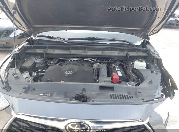 5TDDZRBH7MS530113 2021 TOYOTA HIGHLANDER Gray Rear view