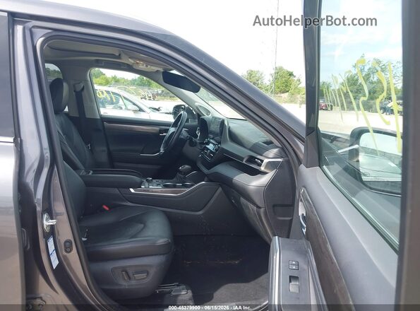 5TDDZRBH7MS530113 2021 TOYOTA HIGHLANDER Gray Front interior view