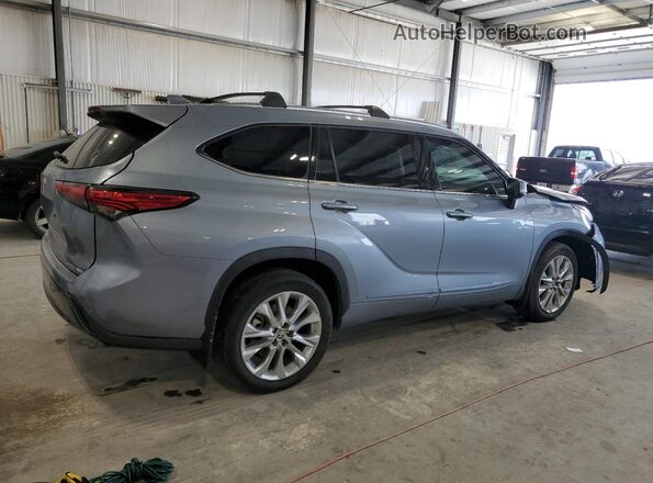 5TDDZRBH8MS087017 2021 TOYOTA HIGHLANDER Blue Rear right