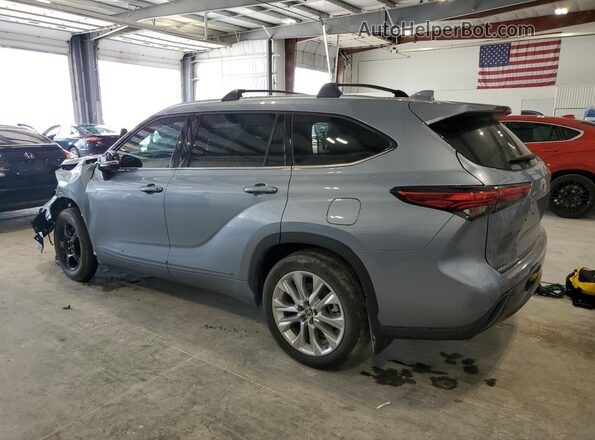 5TDDZRBH8MS087017 2021 TOYOTA HIGHLANDER Blue Rear left