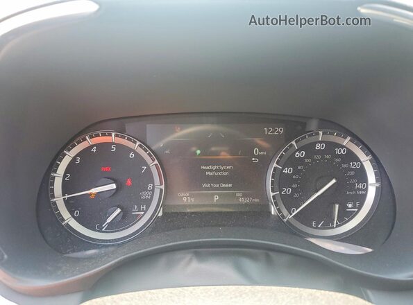 5TDDZRBH8MS149001 2021 TOYOTA HIGHLANDER Серый Вид щитка приборов