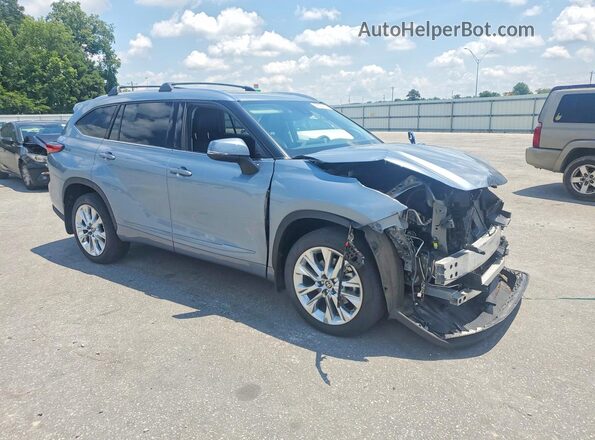 5TDDZRBH8MS149001 2021 TOYOTA HIGHLANDER Серый Передняя правая четверть