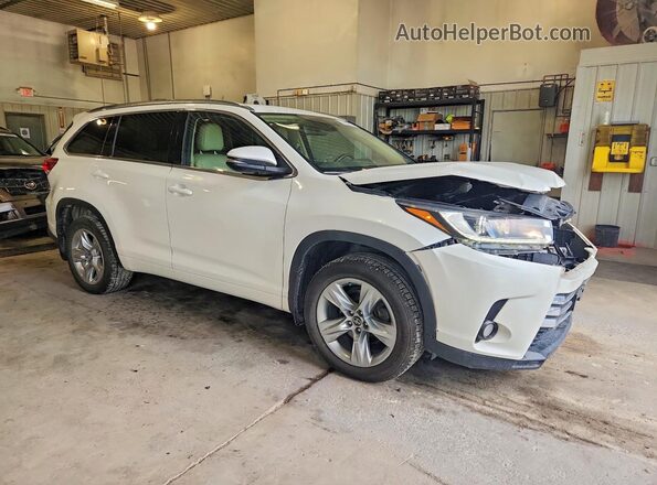 5TDDZRFH0HS398666 2017 TOYOTA HIGHLANDER White Передня права чверть