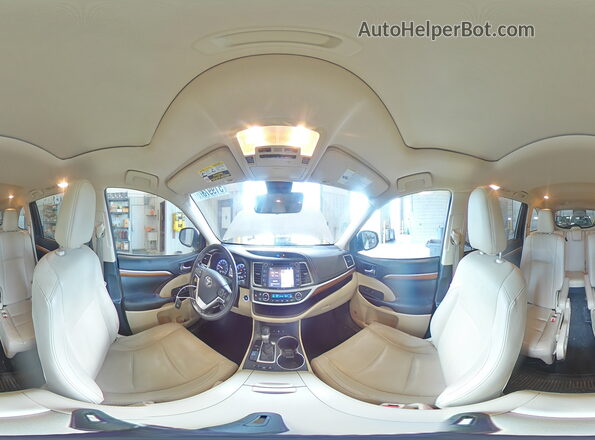 5TDDZRFH0HS398666 2017 TOYOTA HIGHLANDER White Панорамний вид салону 360°