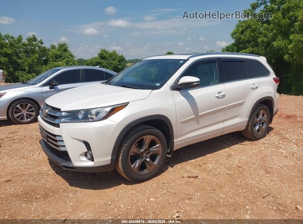 5TDDZRFH0JS884710 2018 TOYOTA HIGHLANDER White წინა მარცხენა ხედი სამი მეოთხედიდან