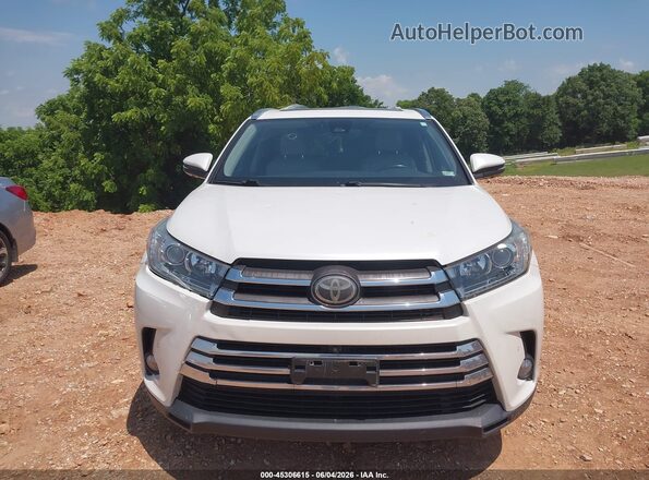 5TDDZRFH0JS884710 2018 TOYOTA HIGHLANDER White ხელსაწყოთა პანელის ხედი