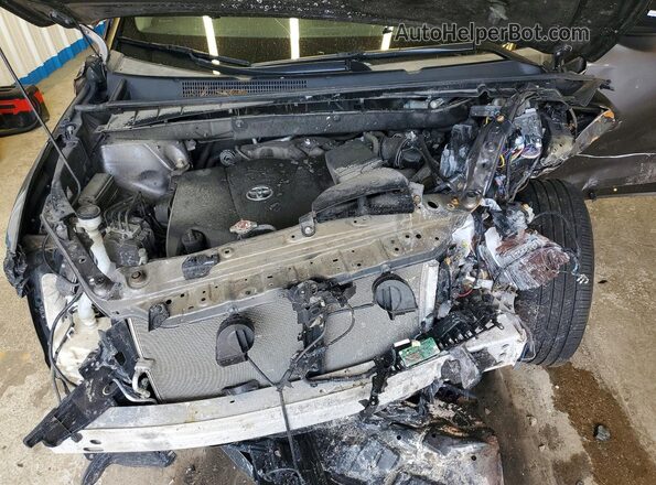 5TDDZRFH0KS727714 2019 TOYOTA HIGHLANDER Gray Widok komory silnika