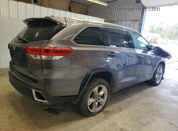 5TDDZRFH0KS727714 2019 TOYOTA HIGHLANDER Gray Tył prawy