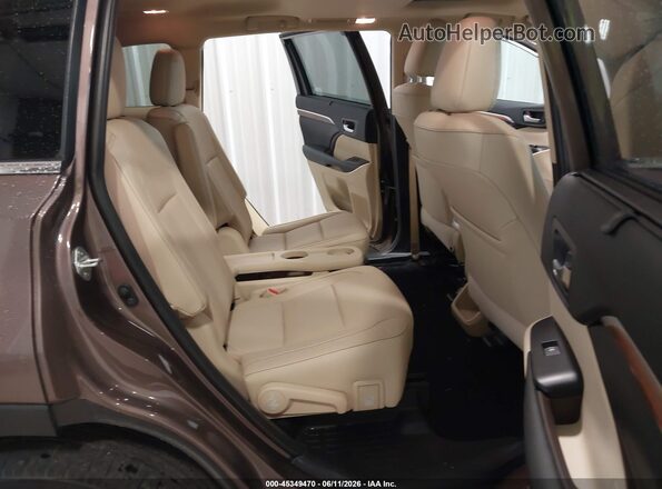 5TDDZRFH0KS933227 2019 TOYOTA HIGHLANDER Brown VIN sticker view
