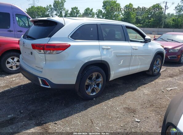 5TDDZRFH1HS456266 2017 TOYOTA HIGHLANDER White Задня права чверть