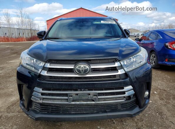 5TDDZRFH1JS833975 2018 TOYOTA HIGHLANDER Black Вид спереду