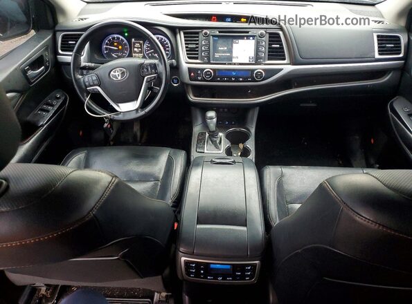 5TDDZRFH1JS833975 2018 TOYOTA HIGHLANDER Black Вид панелі приладів