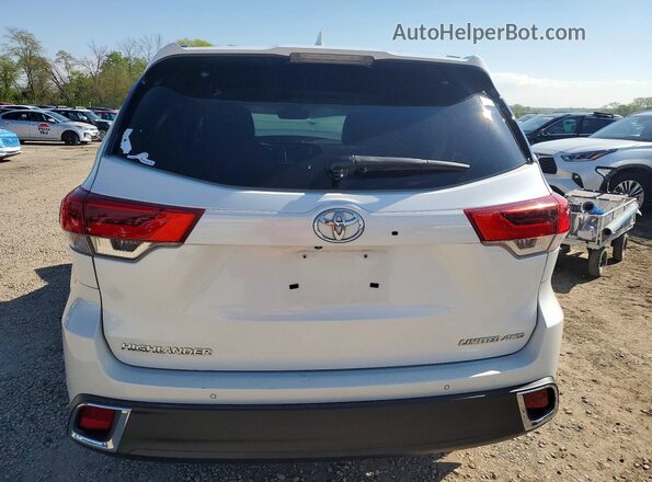 5TDDZRFH1JS871240 2018 TOYOTA HIGHLANDER White უკანა ხედი