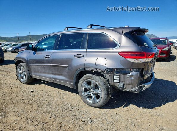 5TDDZRFH1KS931860 2019 TOYOTA HIGHLANDER Charcoal Rear left