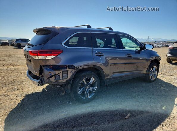 5TDDZRFH1KS931860 2019 TOYOTA HIGHLANDER Charcoal Rear right