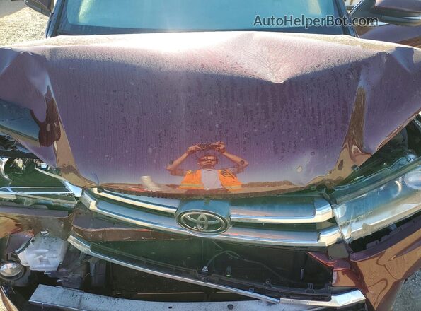 5TDDZRFH2HS466224 2017 TOYOTA HIGHLANDER Brown ძრავის განყოფილების ხედი