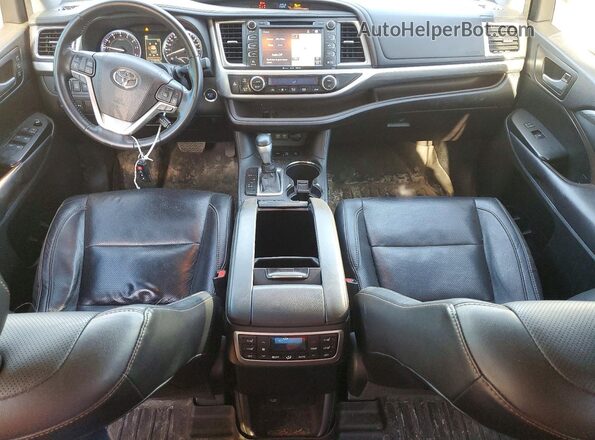 5TDDZRFH2HS466224 2017 TOYOTA HIGHLANDER Brown წინა პანელის ხედი